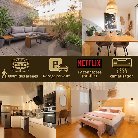 Дом отдыха Afrobohome, Experience Atypique, Clim, 2 A 6 Personnes, Proche Centre Nimes, Garage Clos