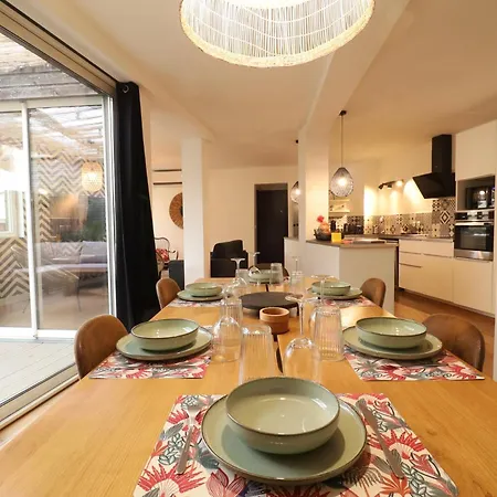 Afrobohome, Ambiance D'Ailleurs, Familles Et Petits Groupes, Clim, 2 A 6 Personnes, Proche Centre Nimes, Garage Clos * Nîmes